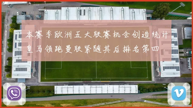 本赛季欧洲五大联赛机会创造统计皇马领跑曼联紧随其后排名第四